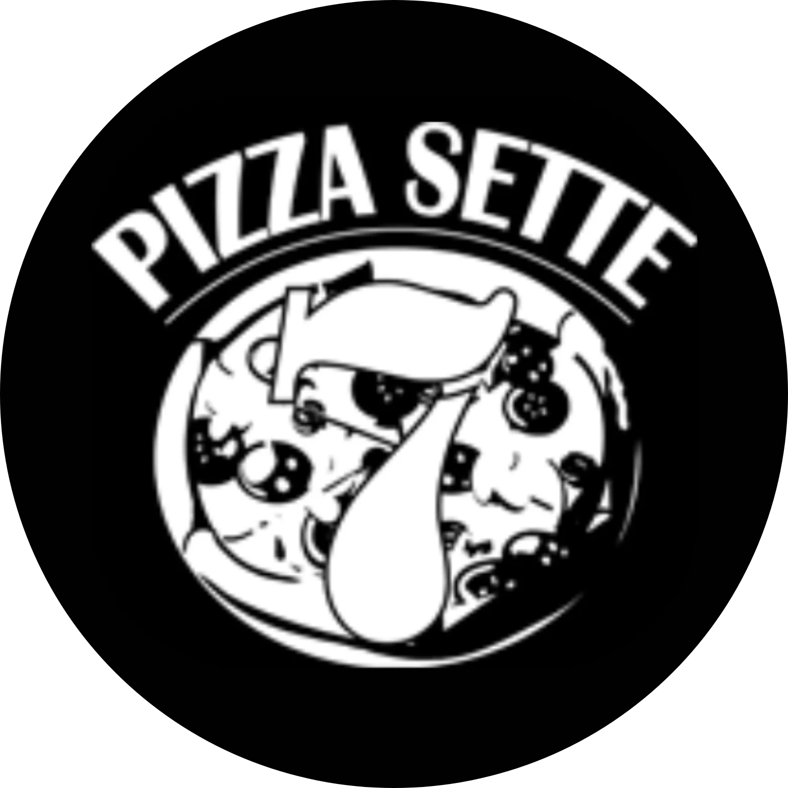 Pizza Sette7 Logo Pizza Sette7 - Restaurant Logo