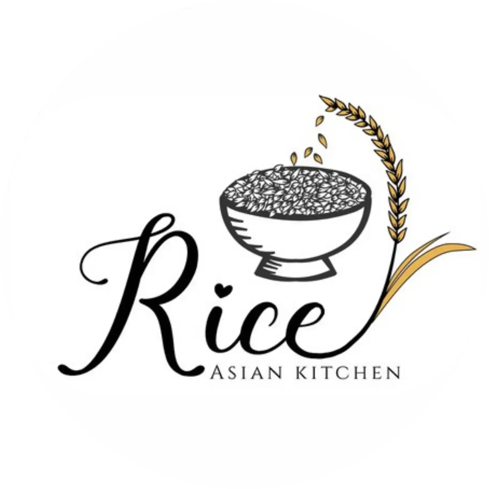 Rice Asian Kitchen Logo Rice Asian Kitchen - Restaurant Logo